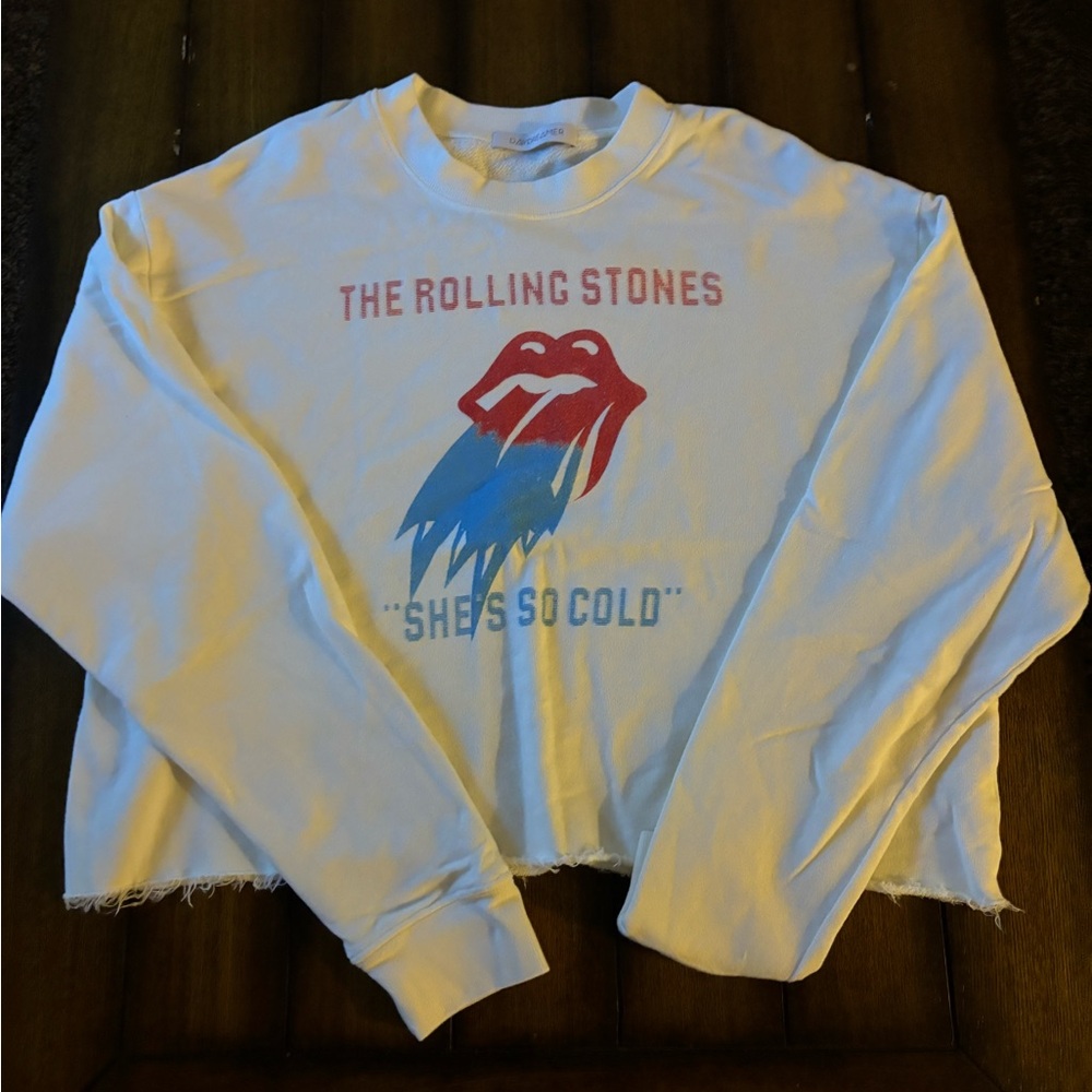 Authentic Rolling Stones Cropped Sweater